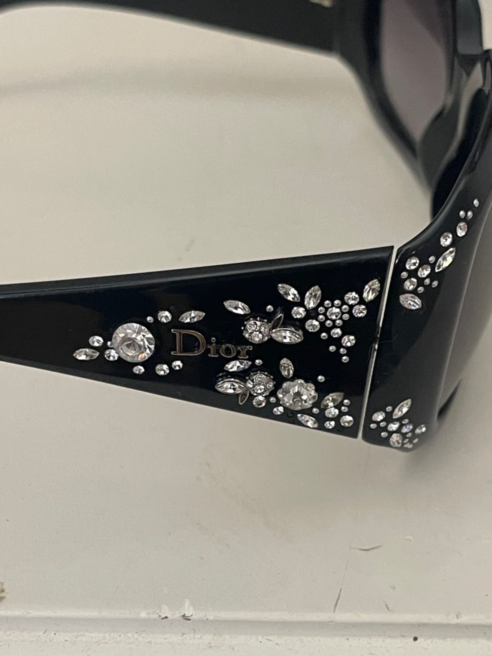 Christian Dior Black Women's Oversized Sunglasses - Picture 2 of 8